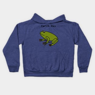 Earth Day Frog Kids Hoodie